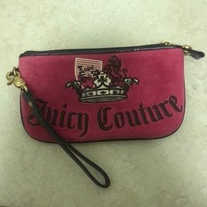 Juicy Couture wristlet and matching card holder